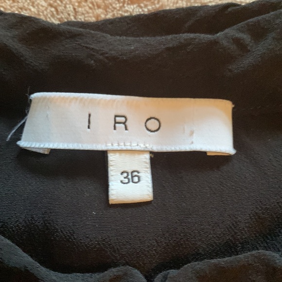 IRO. Cold shoulder blouse. Black. Size 36. - Picture 4 of 6
